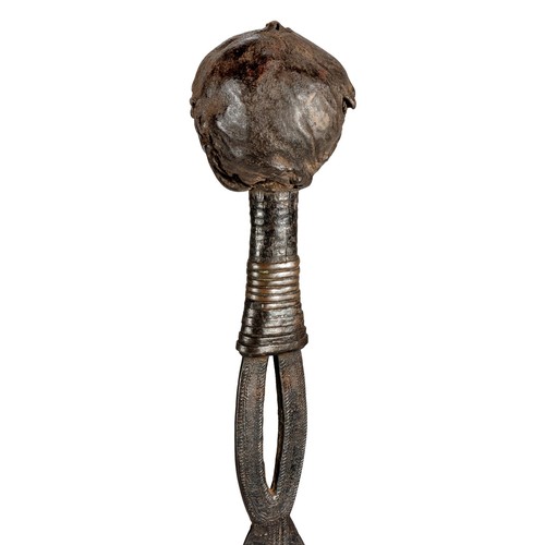 84 - AN NGOMBE CEREMONIAL KNIFE, DRC