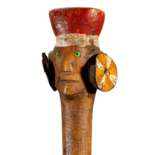 123 - A ZULU ANTHROPOMORPHIC STAFF, MSINGA DISTRICT, KWAZULU NATAL