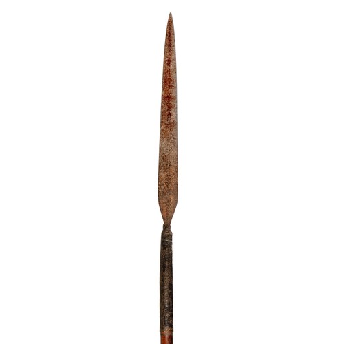 126 - A ZULU STABBING SPEAR, IWISA, KWAZULU NATAL