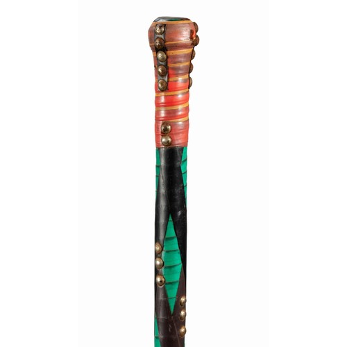 124 - A ZULU DANCING STICK, NONGOMA DISTRICT, KWAZULU NATAL