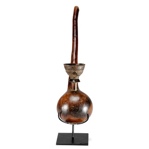 100 - A TONGA CALABASH PIPE, ZIMBABWE