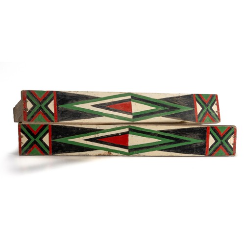 130 - A PAIR OF ZULU MAT RACKS, AMABHAXA, KWAZULU NATAL