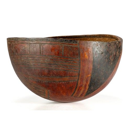 136 - A FULANI CALABASH BOWL, WEST AFRICA