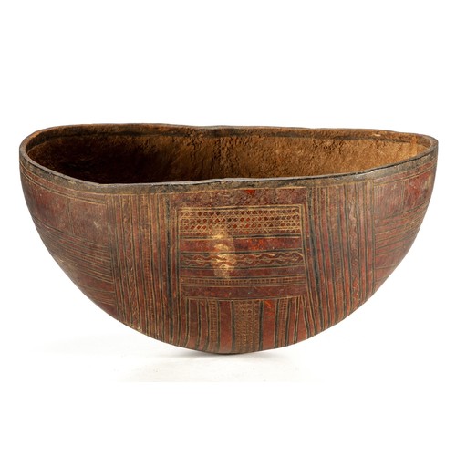 136 - A FULANI CALABASH BOWL, WEST AFRICA