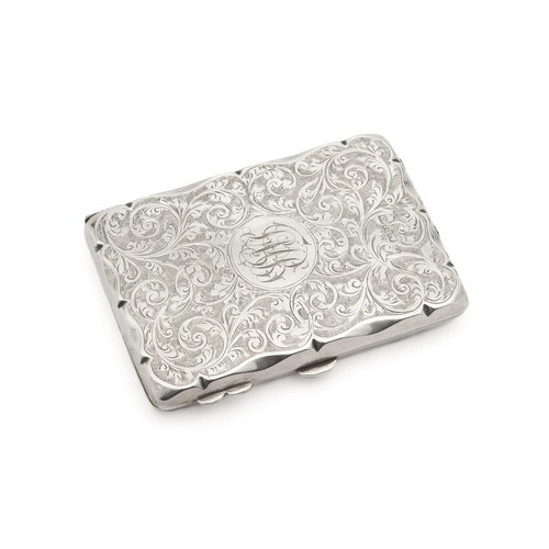 986 - A VICTORIAN SILVER CARD CASE, WILLIAM NEALE, BIRMINGHAM, 1901