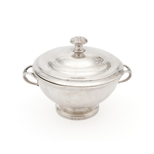 864 - AN ELECTROPLATE SOUP TUREEN AND COVER, CHRISTOFLE