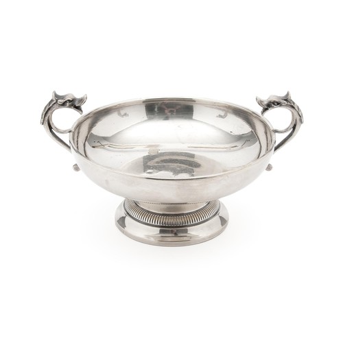 867 - A SILVER PLATE ROSE BOWL, MODERN