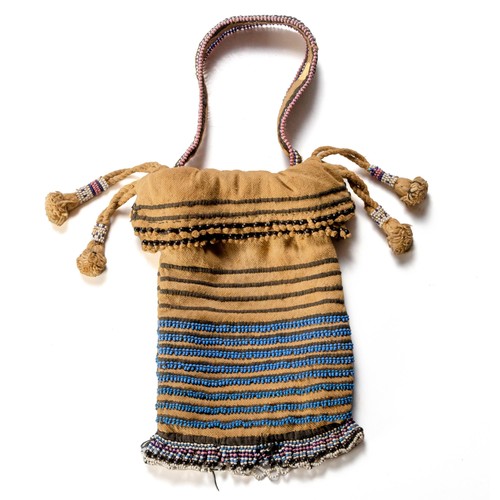 145 - A BEADED XHOSA TOBACCO BAG, EASTERN CAPE