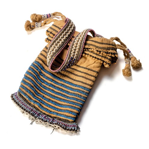 145 - A BEADED XHOSA TOBACCO BAG, EASTERN CAPE