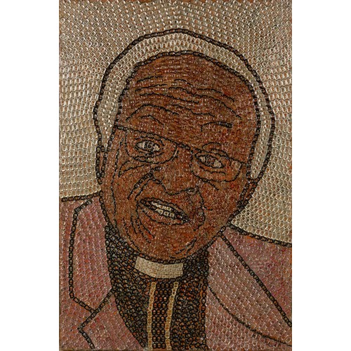 157 - Isaac GumedePortrait of Archbishop Desmond Tutu, 2005