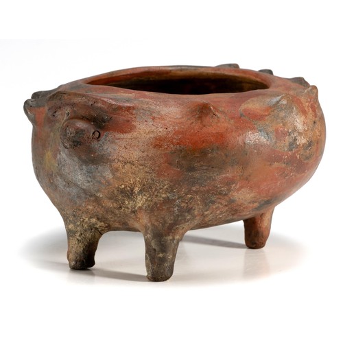 171 - A ZOOMORPHIC OVAMBO CLAY POT, NAMIBIA