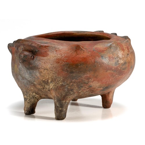 171 - A ZOOMORPHIC OVAMBO CLAY POT, NAMIBIA