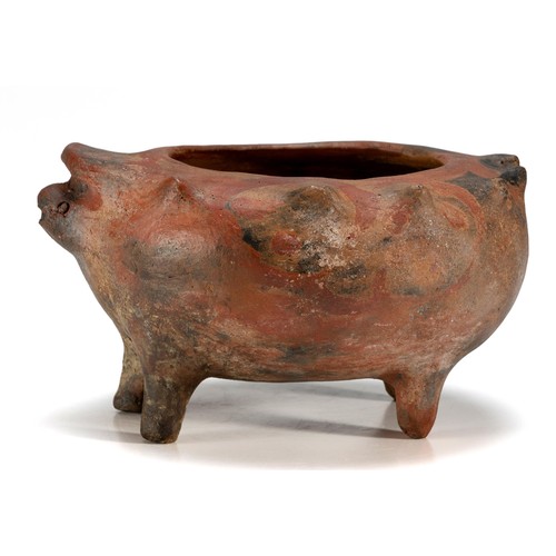 171 - A ZOOMORPHIC OVAMBO CLAY POT, NAMIBIA