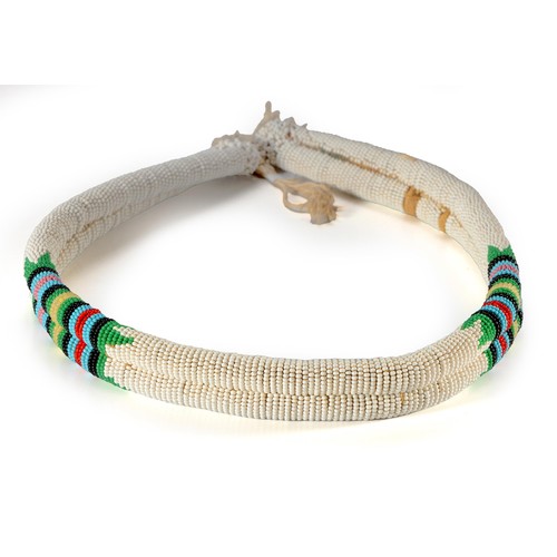 202 - A ZULU WAIST BELT, MCHUNU STYLE, MSINGA, KWAZULU NATAL