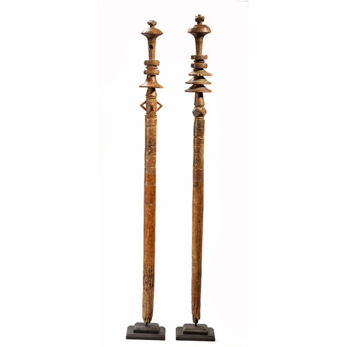 211 - TWO TOUAREG TENT POLES, MALI