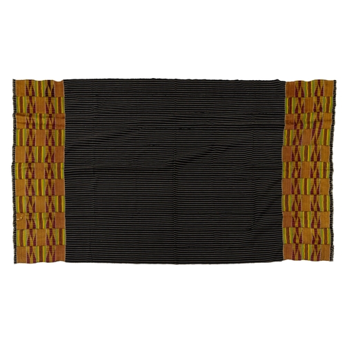 239 - AN ASHANTI KENTE CLOTH, OHEMAA ABA GHANA, GHANA