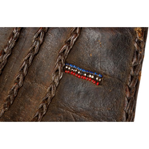 272 - A MASAI LEATHER BAG, TANZANIA