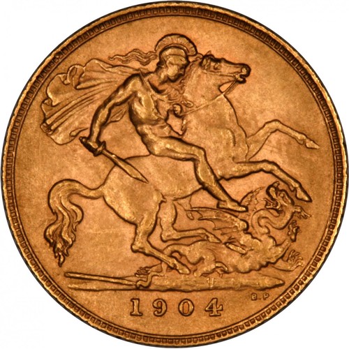 1052 - BRITISH HALF SOVEREIGN, 1904