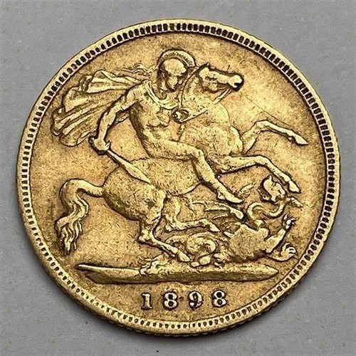 1149 - SOUTH AFRICAN HALF SOVEREIGN, 1898