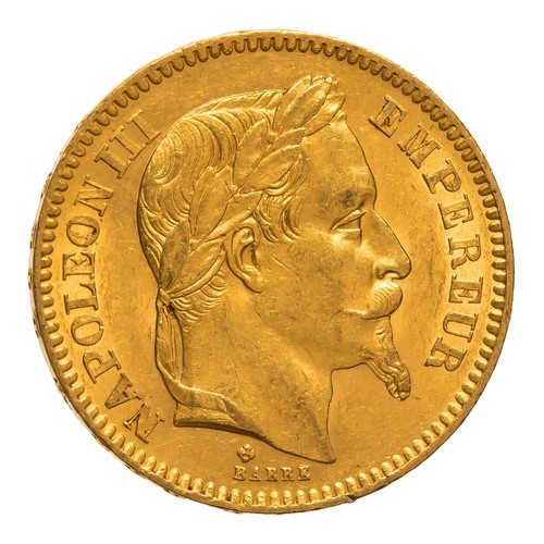 1122 - FRANCE 20 FRANC, 1865