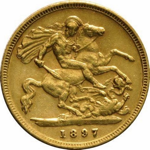 1057 - BRITISH HALF SOVEREIGN, 1897