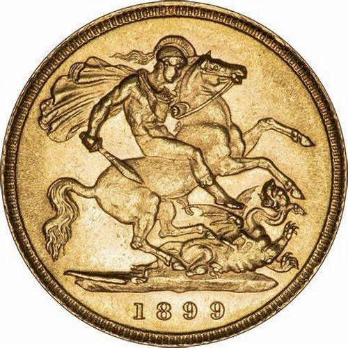 1061 - BRITISH HALF SOVEREIGN, 1899