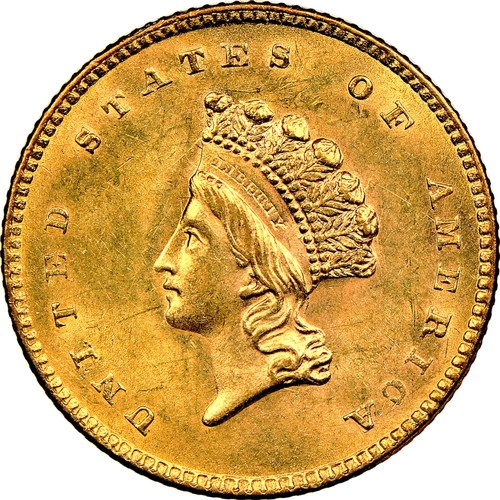 1136 - USA 1 DOLLAR, 1854