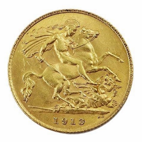 1066 - BRITISH HALF SOVEREIGN, 1913