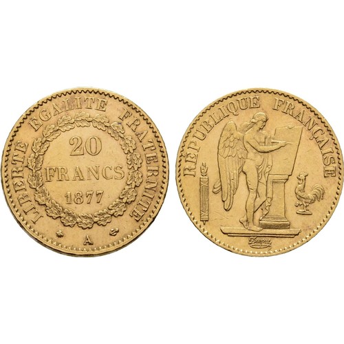 1112 - FRANCE 20 FRANCS, 1877