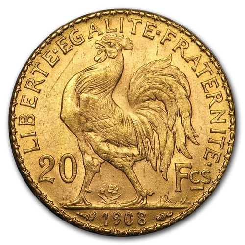 1114 - FRANCE 20 FRANCS, 1908