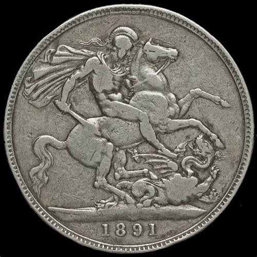 1043 - BRITISH 5 SHILLINGS, 1891