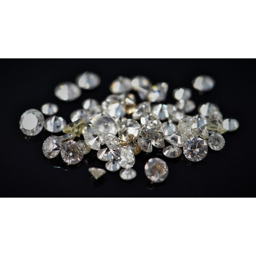 1265 - A MELEE OF UNSET NATURAL DIAMONDS, 1.90 CARATS