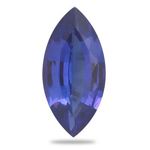 1270 - AN UNSET TANZANITE, 4.54 CARATS