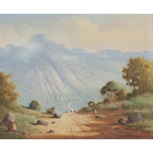 520 - Robert Pohl (South African, 1917 - 1981) ROAD LEADING TO THE MOUNTAINS 