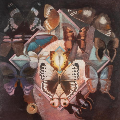 496 - Mark Enslin (South African 1952 - ) BUTTERFLY COMPOSITION