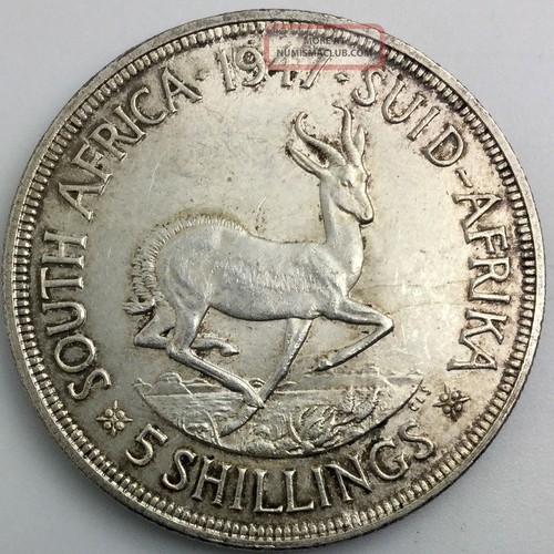 1102 - SOUTH AFRICAN 5 SHILLINGS, 1947