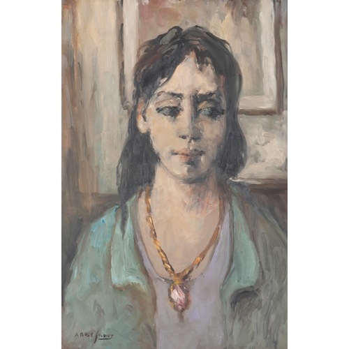 331 - Alexander Rose-Innes (South African 1915 - 1996) PORTRAIT OF A WOMAN WITH NECKLACE