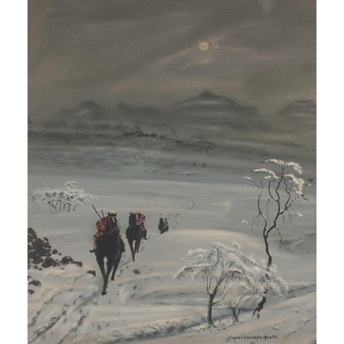 360 - John Koenakeefe Mohl (South African 1903 - 1985) SNOW SCENE IN LESOTHO