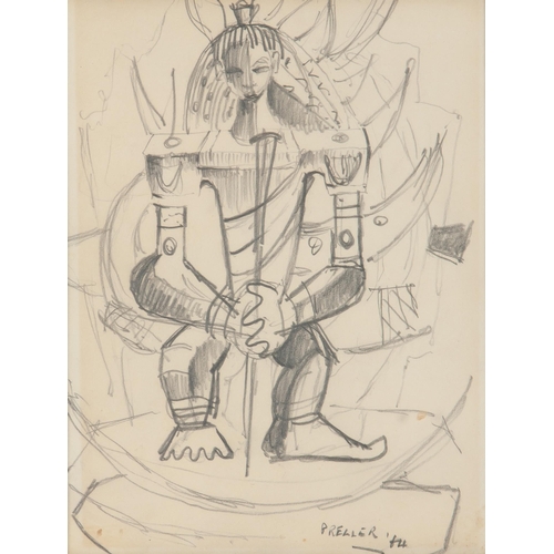 362 - Alexis Preller (South African 1911 - 1975) IDOL STUDY SKETCH