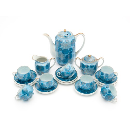 648 - A JAPANESE KUTANI CHRYSANTHEMUM TEASET