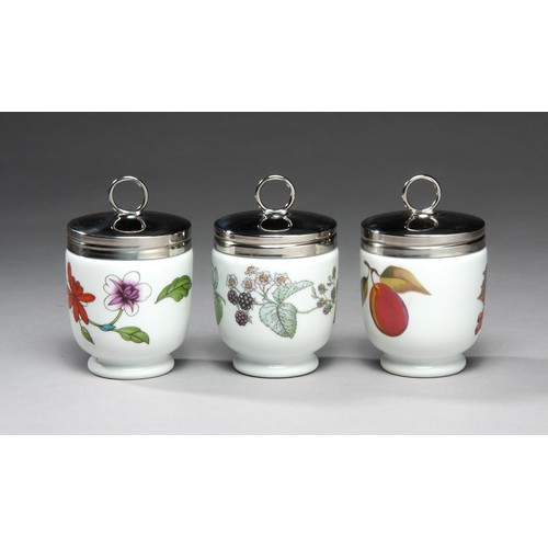 771 - THREE ROYAL WORCESTER EGG CODDLERS