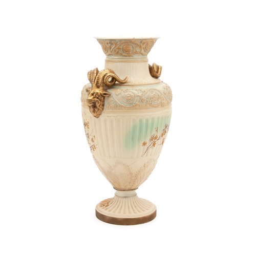 726 - A LARGE CERAMIC PAINTED URN