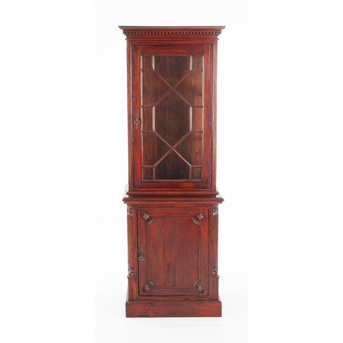 273 - A MAHOGANY DISPLAY CABINET ON STAND