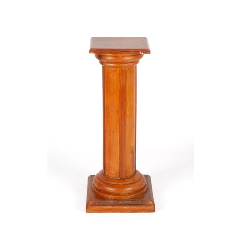 383 - A PINE PEDESTAL