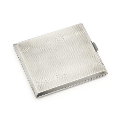 1006 - A GEORGE V SILVER CIGARETTE CASE, JOSEPH GLOSTER, BIRMINGHAM, 1927