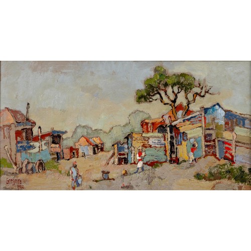 478 - Gregoire Johannes Boonzaier (South African 1909 - 2005) HOUSES AND FIGURES