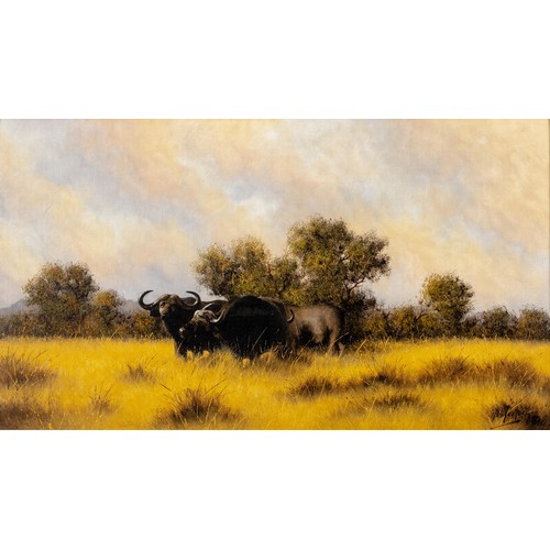 557 - Nico Coetzee (*** 20th Century) THREE WILDEBEEST