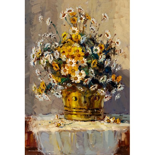 553 - Wessel Marais (South African 1935 - 2009) STILL LIFE WITH WILDFLOWERS