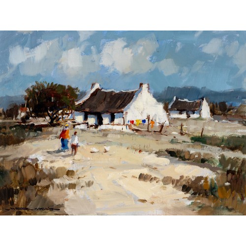 440 - Wessel Marais (South African 1935 - 2009) FISHERMEN'S COTTAGES