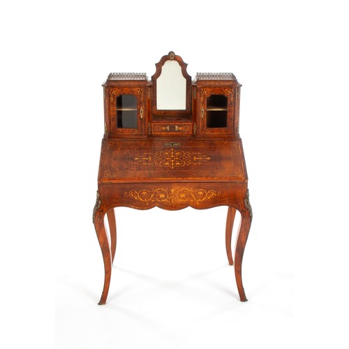 168 - A VICTORIAN WALNUT BONHEUR DU JOUR